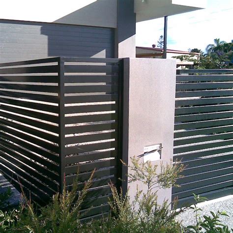 modern black fence ideas